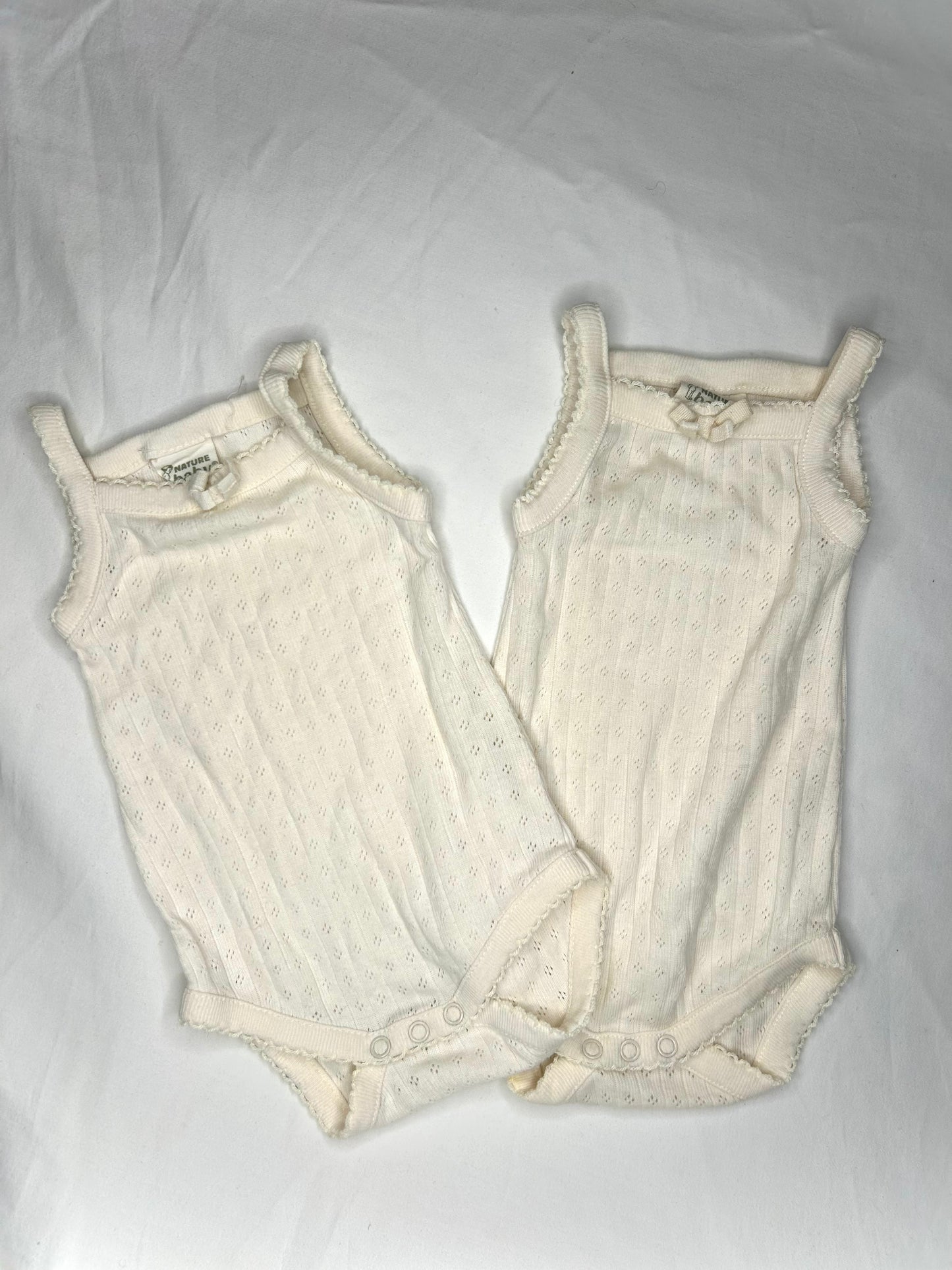 Pair of Nature Baby Singlets