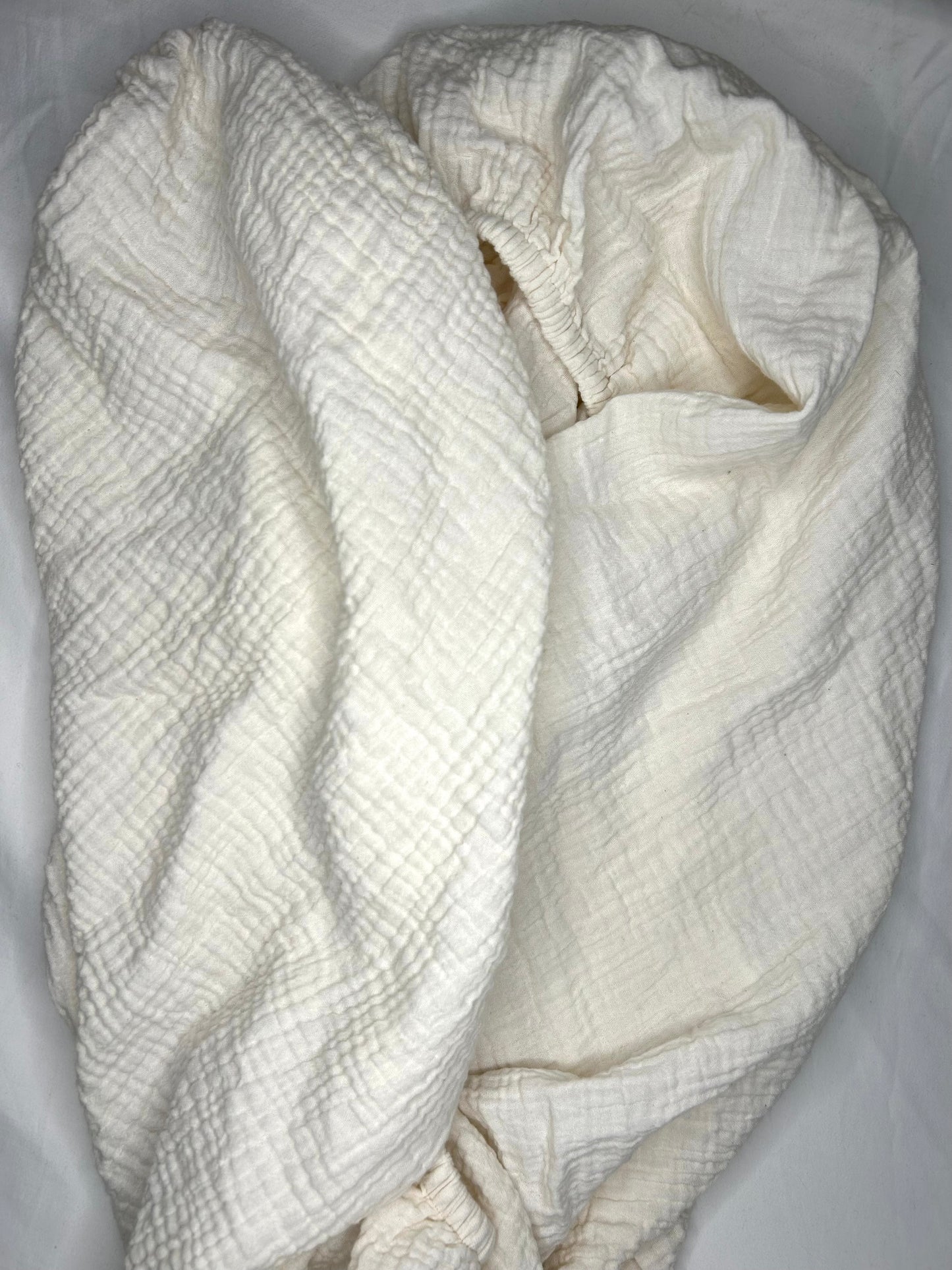 Pair of Nature Baby Muslin Bassinet Sheets