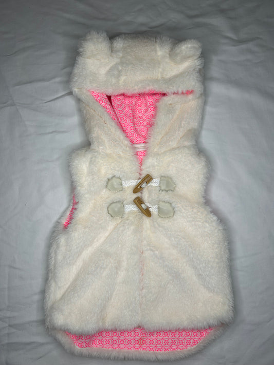 Milky Faux Fur Vest